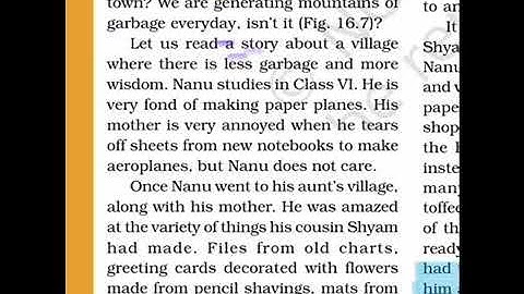 NCERT class 6 Science ch 16 GARBAGE IN GARBAGE OUT part 3