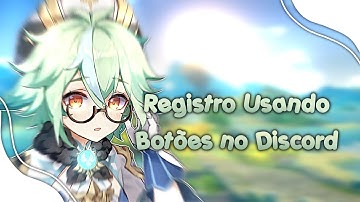 🎎 Registro no Discord Usando Botões!