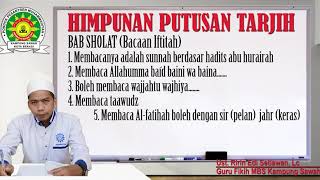 Doa Iftitah Menurut Tarjih Muhammadiyah Kajian HPT ke-19