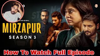 Mirzapur Season 3 | Full Episodes | Pankaj Tripathi, Ali Fazal, Divyenndu  | Prime Videos