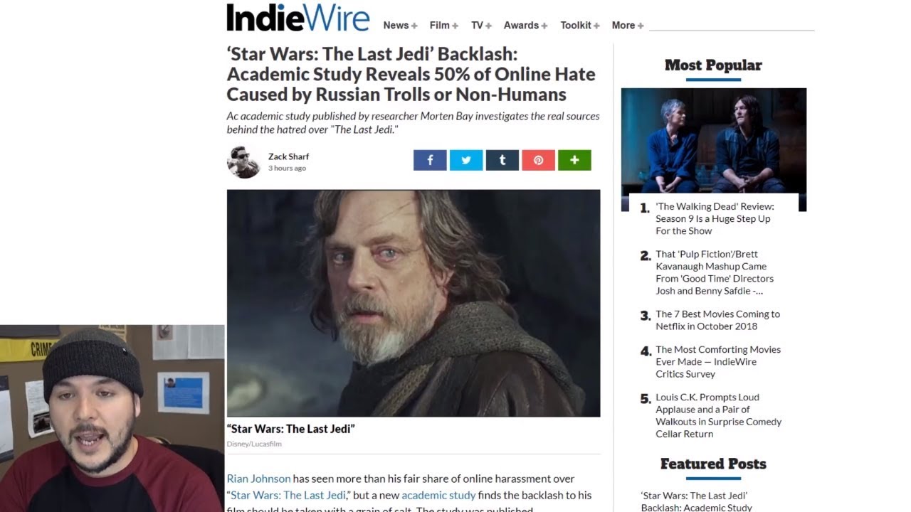 If You Hate The Last Jedi YOURE A RUSSIAN BOT