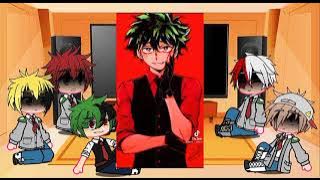 los amigos de deku reaccionan a deku villano