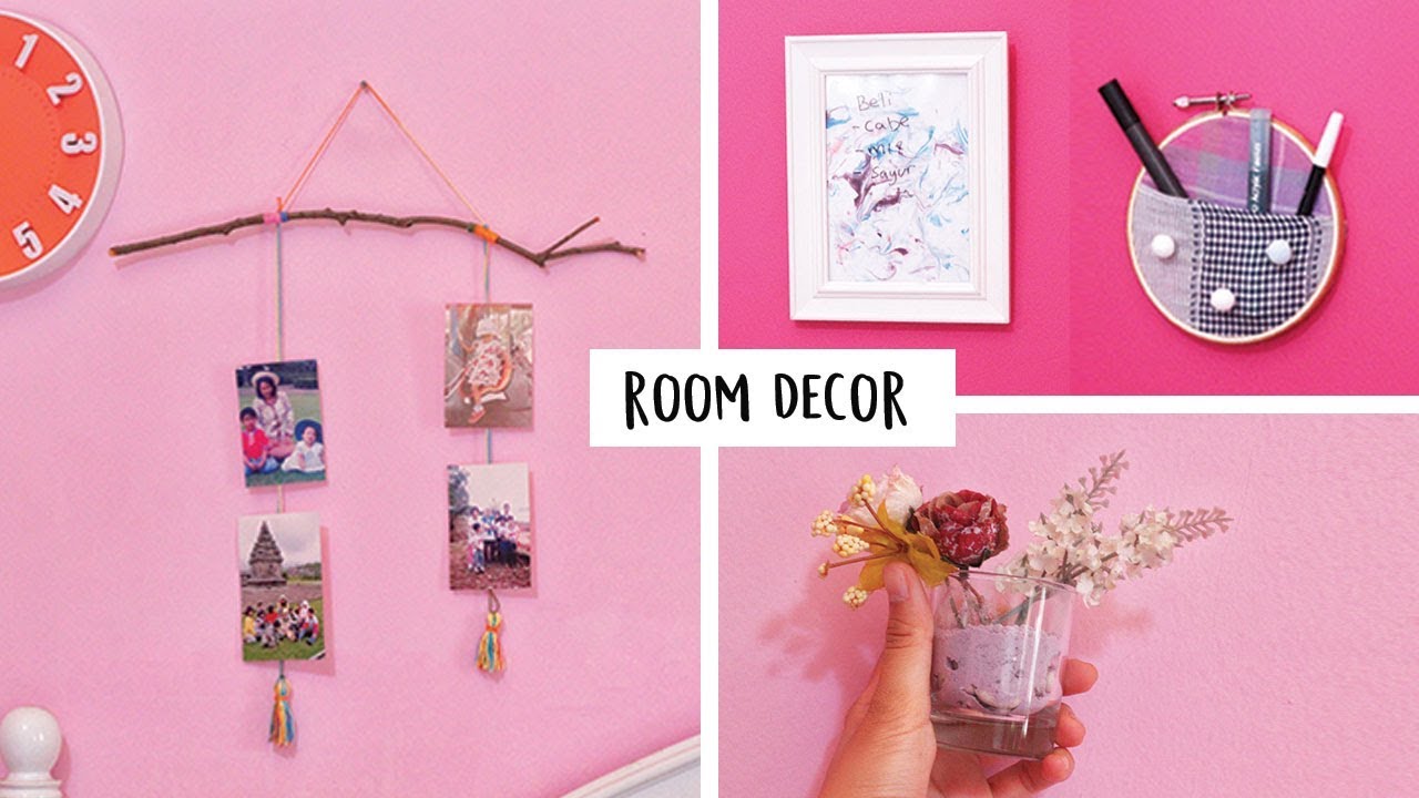 4 DIY UNTUK DEKOR KAMAR ( DIY DECOR ROOM ) - YouTube