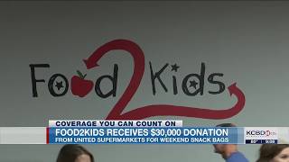 Food2Kids receives 30K donation from United Supermarkets