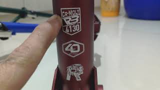 frame 349 Cr-moly discbrake only bukan gust troy fnhon united  blast strom  camp hazy noris