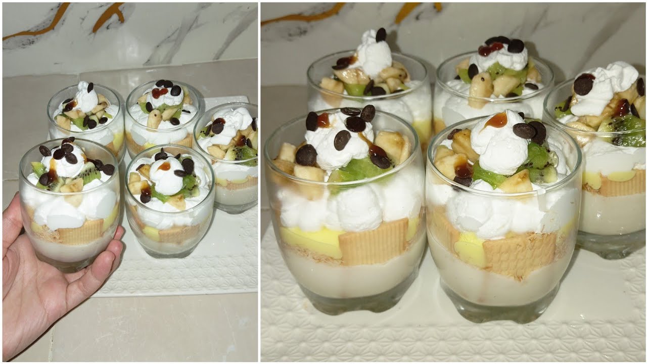 عندك نصف لتر حليب تحلية تنسيك في أي تحلية تجي روعة 