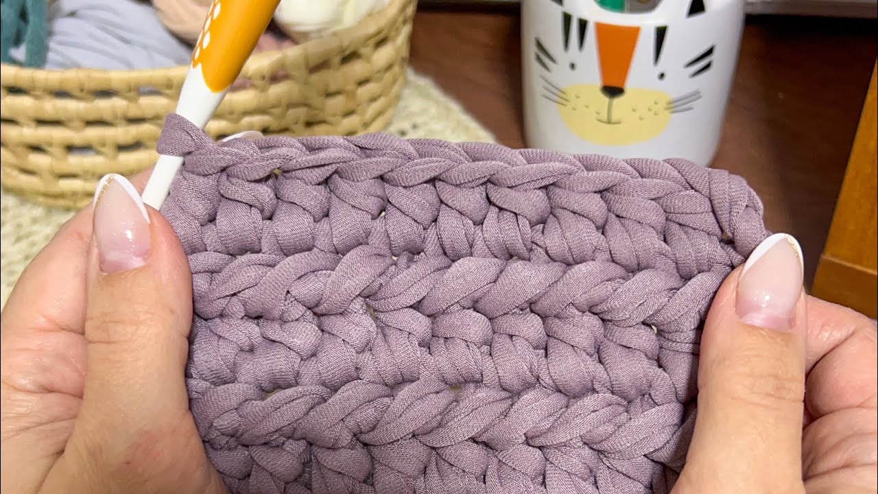 Trama Linda e Diferente - Crochê em Fio de Malha