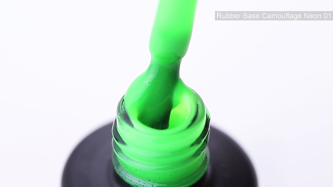Grattol Rubber Base Camouflage Neon 01 (салатовый, неоновый), 9 мл