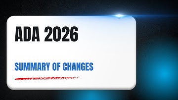 2026 ADA Standards of Care:Summary of Changes