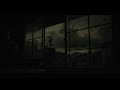 Night Sky With Dark Clouds Relaxing Sounds Of Thunder Light Rain By The Window Rumbling Thunder