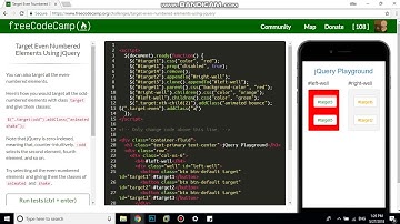 Target Even Numbered Elements Using jQuery free code camp   Dani