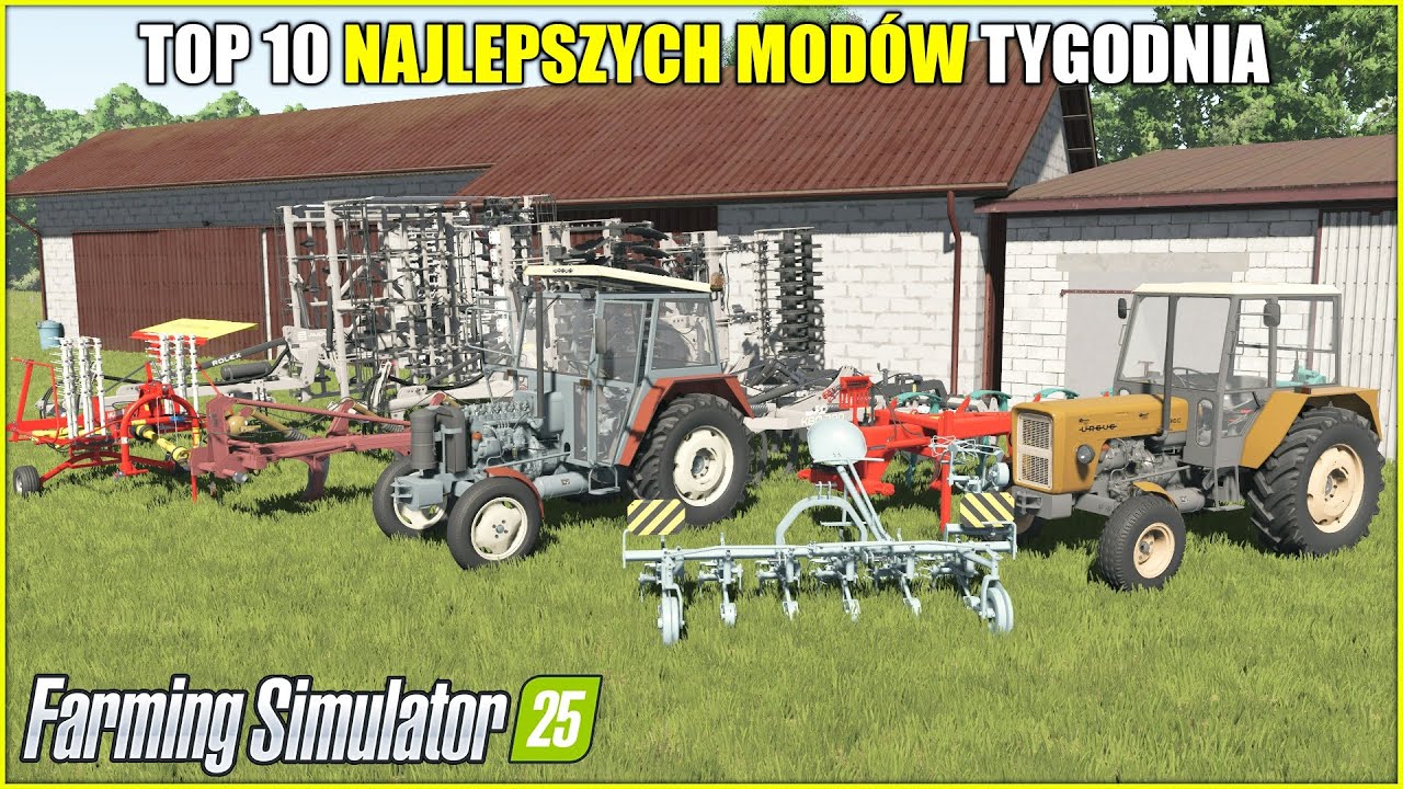 TOP 10 NAJLEPSZYCH POLSKICH MODÓW ⭐ FS 25  *Ursus C-355/C-360 Pack, Paczka Maszyn ROL-EX*