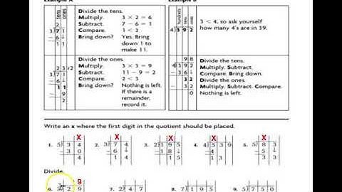 Lesson 3-Division  Place the First Digit