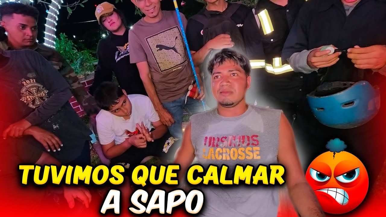 Sapo esta más relajado y se fue a sentar para calmarse un poco el enojo