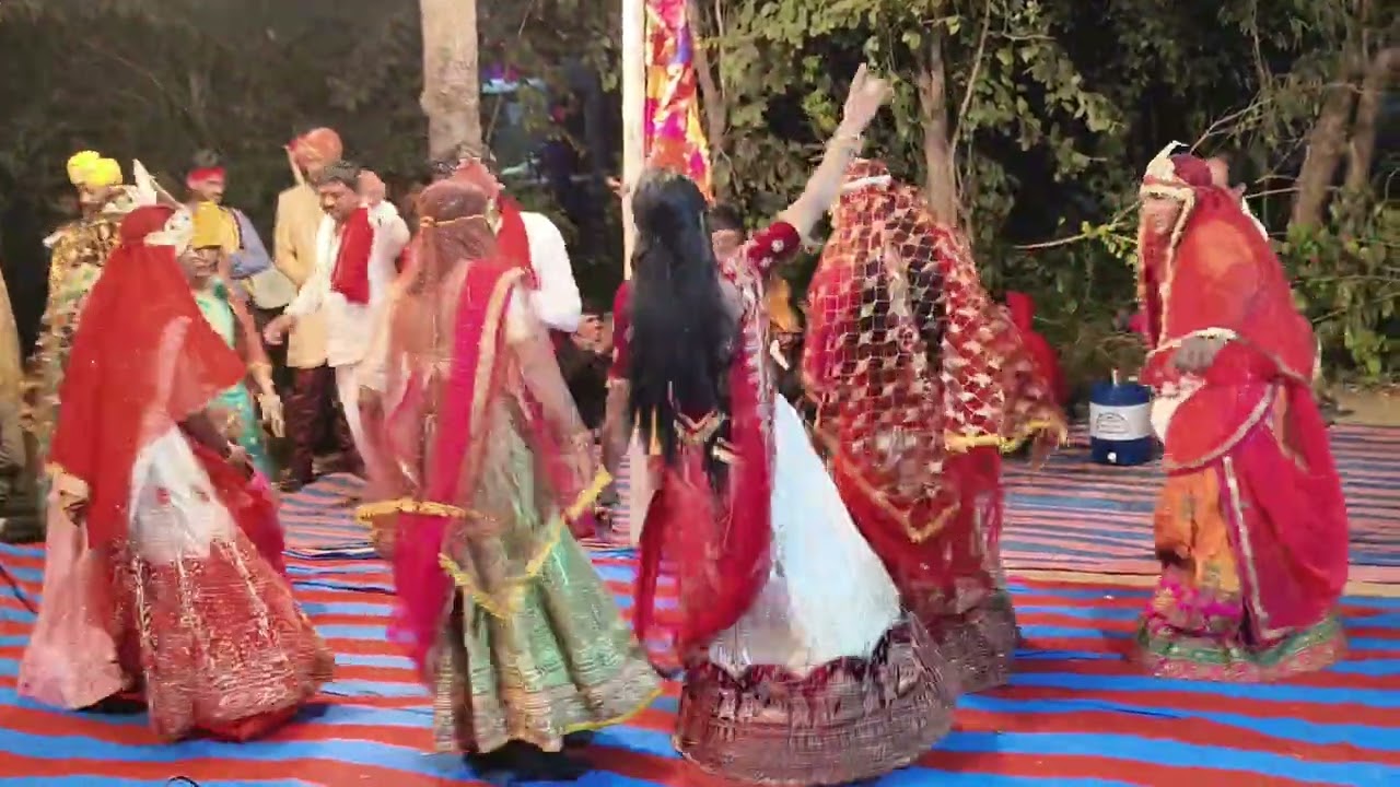 નવ નેજાધારી આખ્યાન મંડળ વાંટડા કાવઠ 