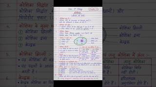 Class 9 Biology Chapter 3 Notes 🔥 | कोशिका Handwriting Notes Bihar Board ✍️ | Studypoint7