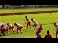 #15 Zach Borisch Braves football braves VS Prosser