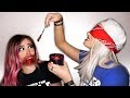 DOING FX MAKEUP BLINDFOLDED Feat. Chrissy Costanza