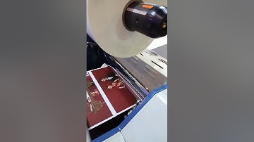 CH-SADF-540 automatic thermal laminating machine at exhibition