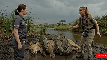 Animal Rescue: Lion Rescued After Being Attacked by a Giant Python