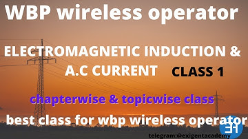 wbp wireless operator physics class | A.C current | E.M.F| তড়িৎ চুম্বকত্ত। wireless operator