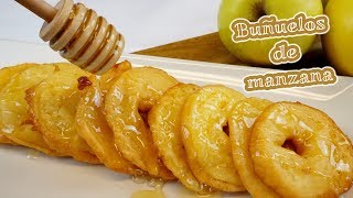 Buñuelos de manzana-Postre fácil y delicioso-