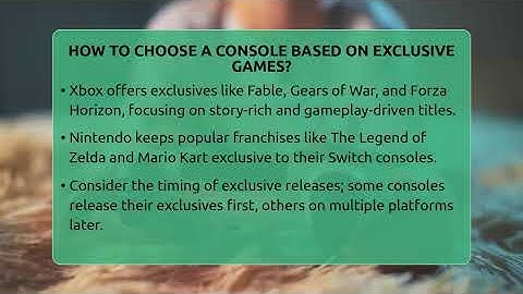 How To Choose A Console Based On Exclusive Games? - Video Gamers Vault