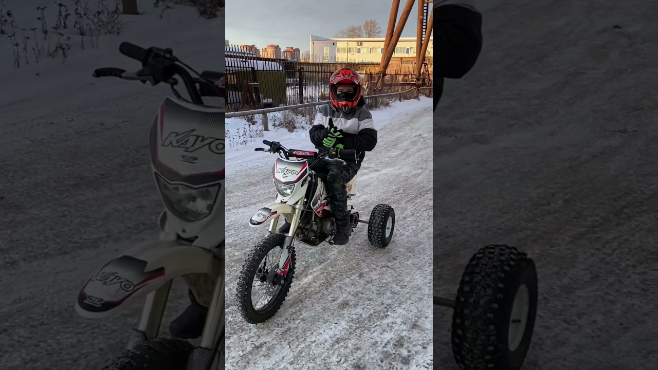 Pit bike 3 wheels . Trike