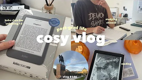 post-grad life 🍓 kobo clara bw unboxing, studying chinese, mini tbr jar & visiting my high school!
