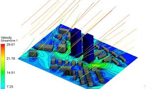 Urban Pedestrian Wind Comfort Analysis (3D)