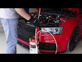 Audi RS5 oil change using the extraction method