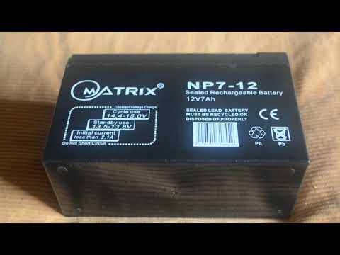 Свинцево-кислотна акумуляторна батарея Matrix 12V 7AH, 151*65*94mm