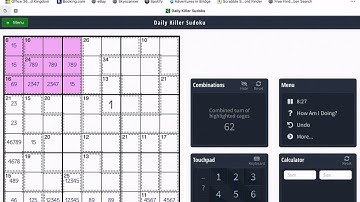 Daily Killer Su Doku 29361 Level 9 Walkthrough