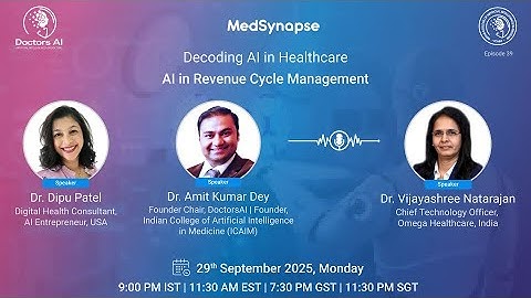 Decoding AI in Healthcare: AI in Revenue Cycle Management (EP: 39)