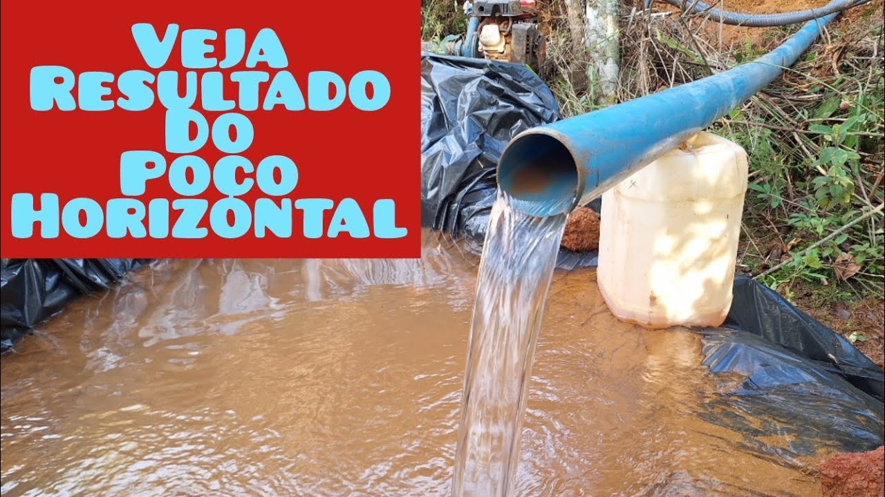 Inédito Poço Horizontal enorme nascente 😱