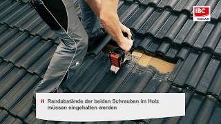 Installation Des Ibc Topfix 200 Dachhaken - Montagelösung Für Ziegel-Dacheindeckung