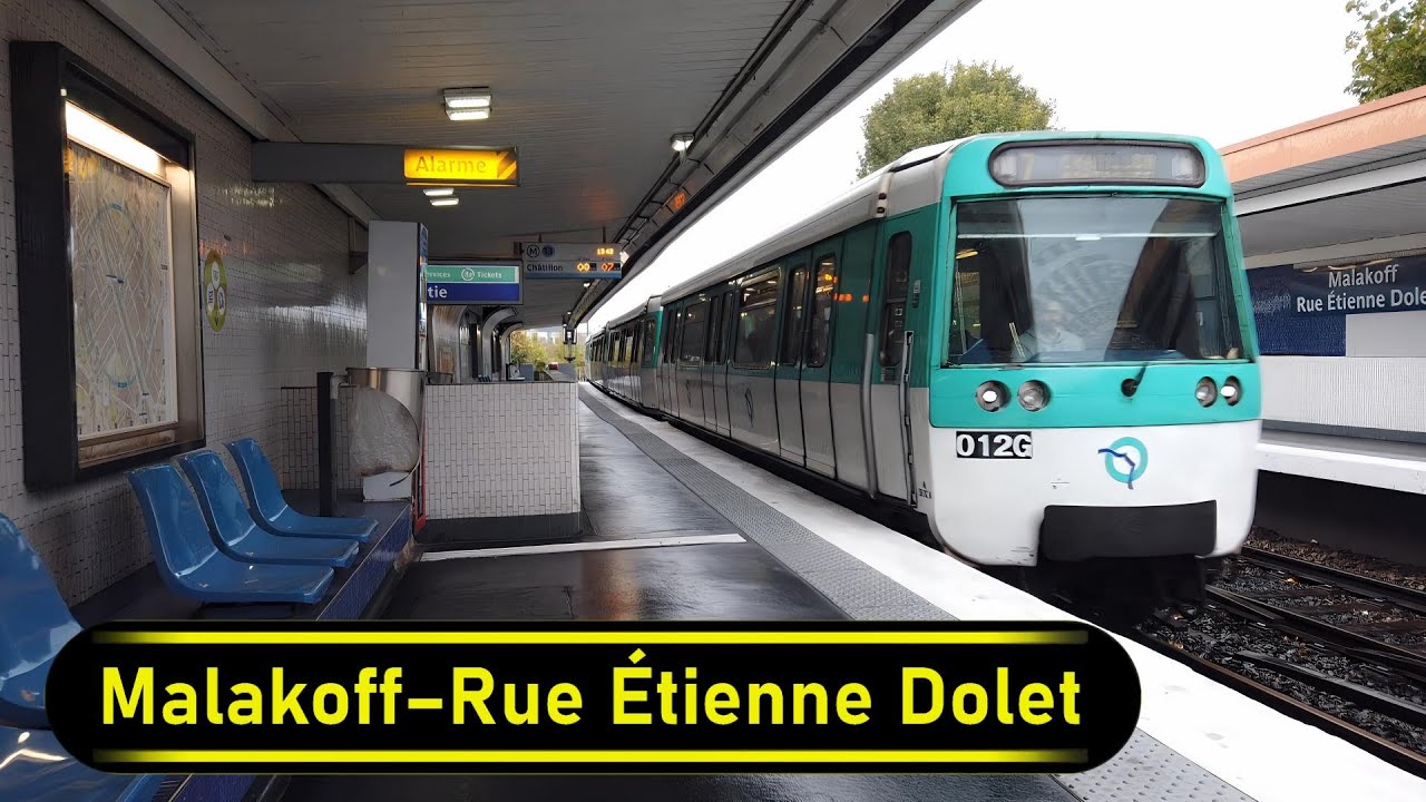 Metro Station Malakoff–Rue Étienne Dolet - Paris 🇫🇷 - Walkthrough 🚶