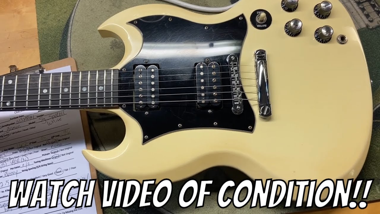 2005 Gibson SG Special Classic White - YouTube