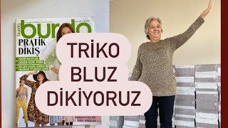 Triko Bluz Nasıl Dikilir? Omuz Kol Yaka Dikişi Triko Kazak Dikimi Çok Kolay Kazak Dikimi