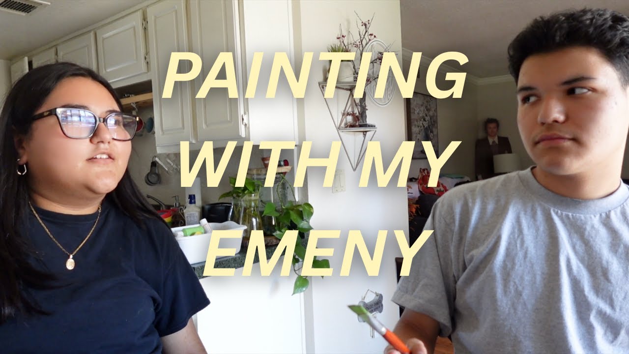 painting with my enemy 😁