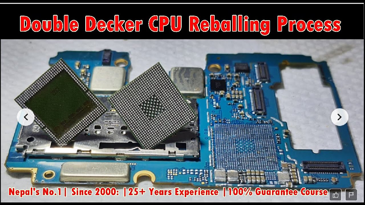 Double Decker CPU Reballing Process | Step-by-Step Mobile Repair ...