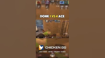 Donk 1 vs 4 Crazy Ace Moment 😱