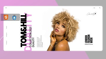 Animated Fashion Design Landing Page | HTML, CSS & JAVASCRIPT (GSAP)