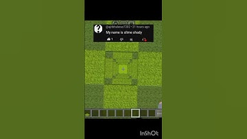 Minecraft but subscriber name with slime  block in realistic shader #minecraft #gamer