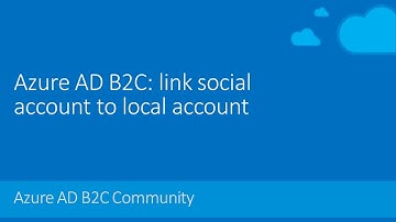 Azure AD B2C: Link social account to local account