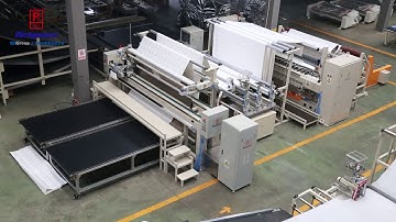 Automatic Quilts Production Line-Hight Speed Quilting Machine+4 Side Edge Sewing Line