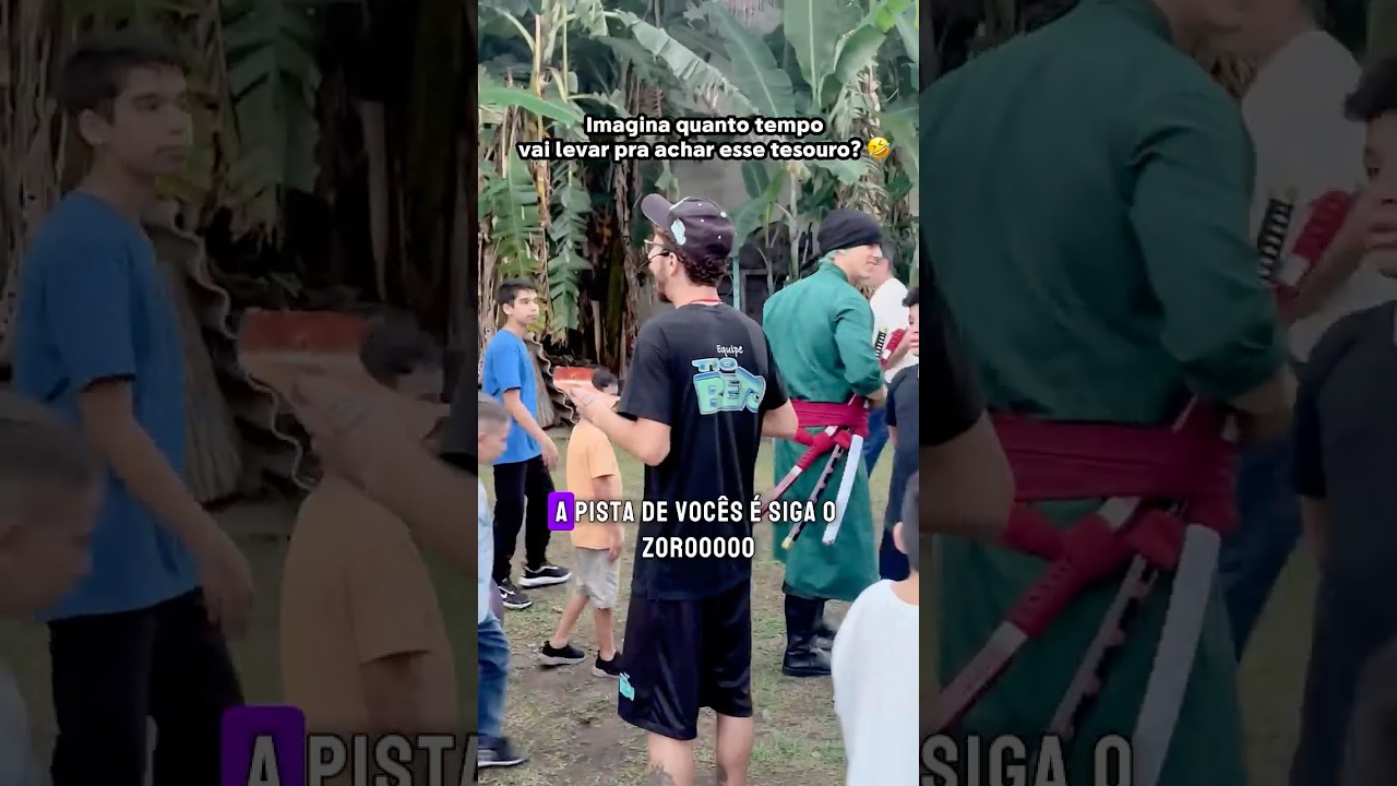 Seguir o Roronoa Zoro pra achar o tesouro perdido - One Piece Cosplay