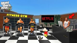 GTA V : Franklin & Shinchan Upgraded his New GYM into LUXURY GYM in GTA 5 ! in Telugu screenshot 4