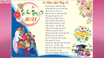86-LỜI TRI ÂN gửi đến Quý Thầy Cô nhân ngày Nhà Giáo Việt Nam 20/11 || Đọc thơ