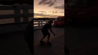 Checking out the afam bridge in Siargao at sunset ✨️ #philippines #siargao #skateboarding